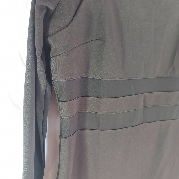Streetwear Society Black dress with mesh panels and sleeves, medium - Picture 4 of 8